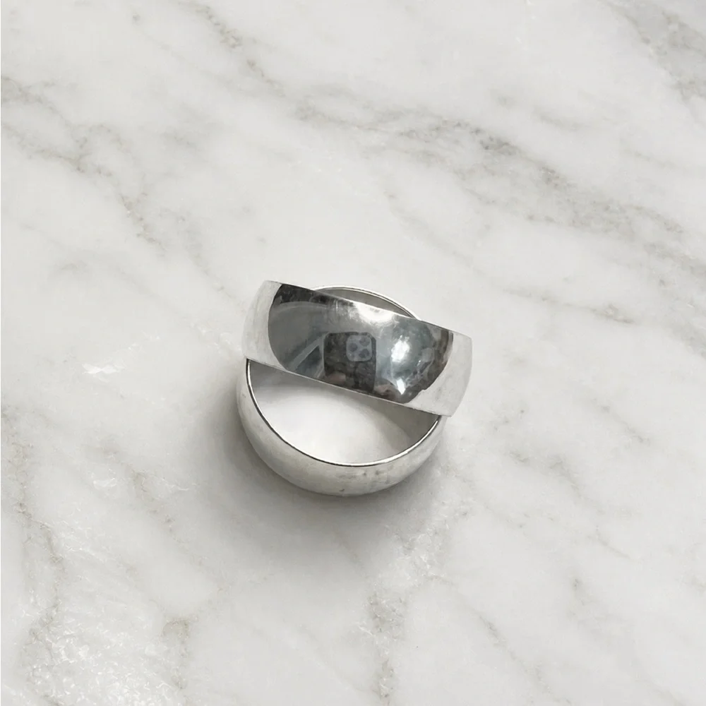 925 Sterling Silver Classic Men's Silver Band Ring Size 9 - Picture 13 of 15
